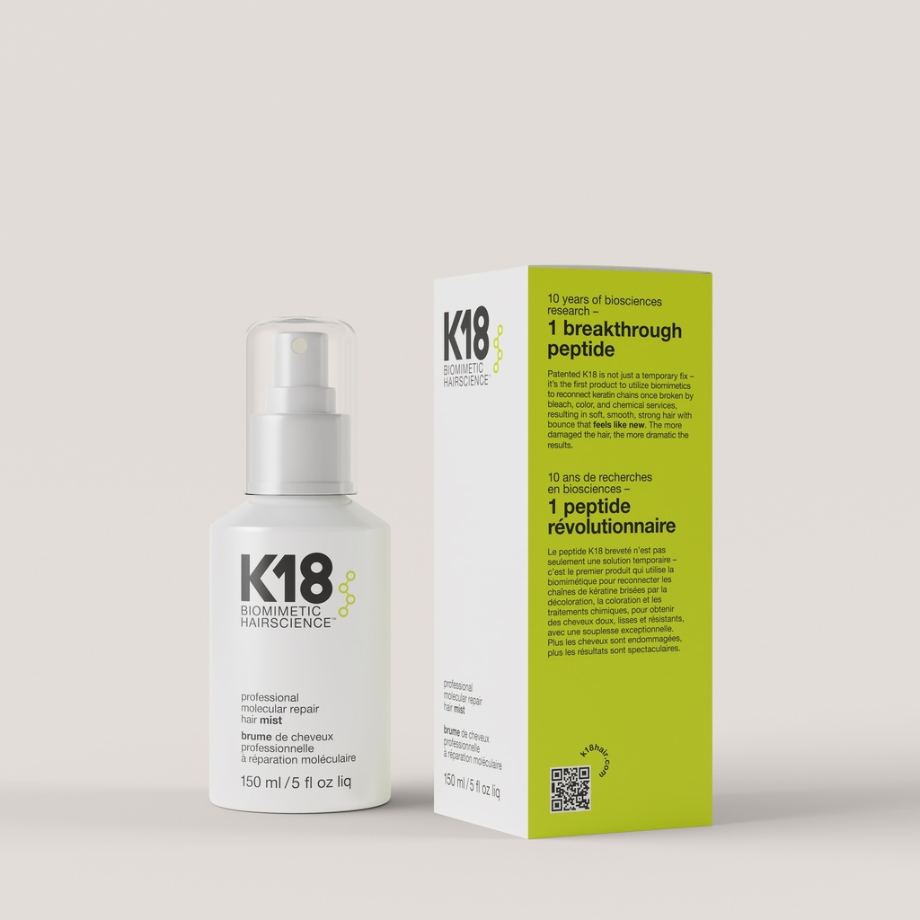 K18 Professional molecular repair hair mist | Професссійний спрей міст для молекулярного відновлення волосся 150 мл
