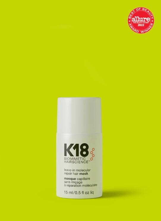 K18 Leave-in molecular repair hair mask | Незмивна маска для молекулярного відновлення волосся, 15 мл