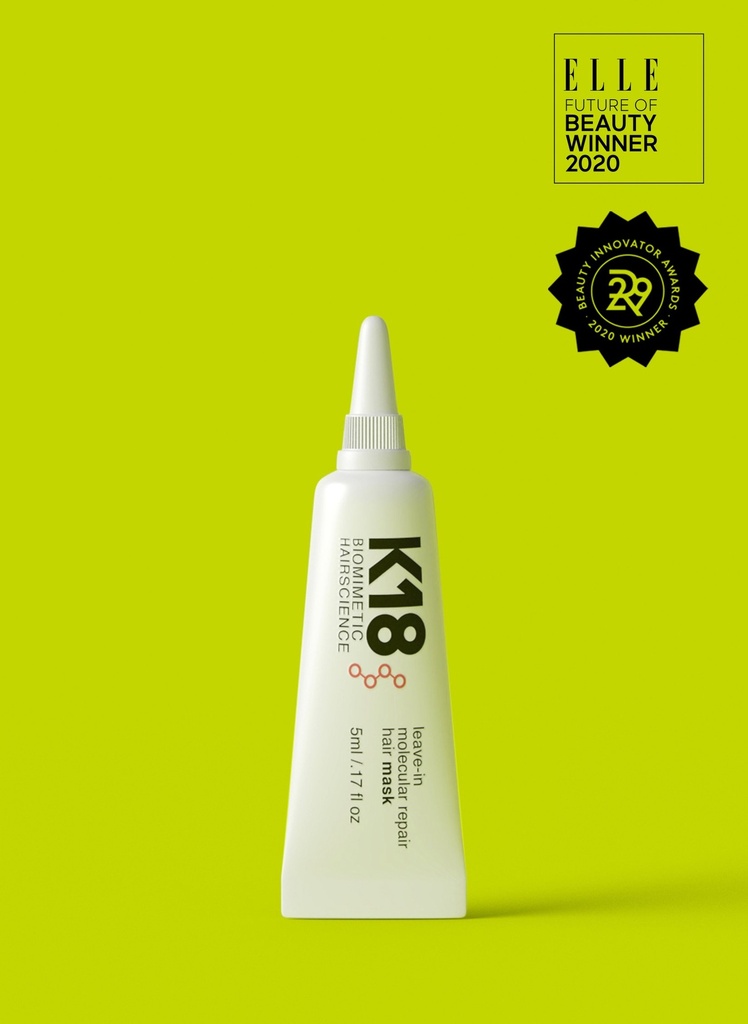 K18 Leave-in molecular repair hair Tube card | Незмивна маска для молекулярного відновлення волосся, 5 мл